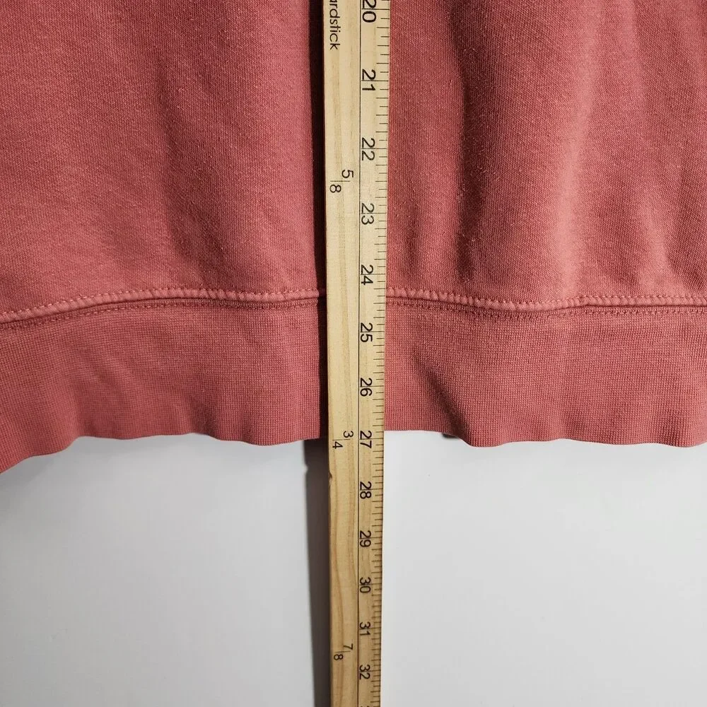 THE NORTH FACE Sweater Mens Large Red Spell Out Pullover Hoodie Hiking Outdoor